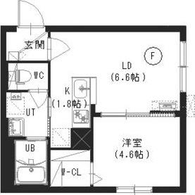 TERRACECHIHAYA(1LDK/1階)の間取り写真