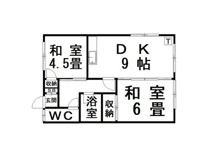 松田マンション(2DK/2階)の間取り写真