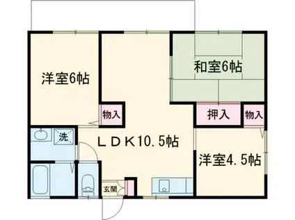 ＪＲ東海道本線 袋井駅 徒歩29分 2階建 築29年(3LDK/2階)の間取り写真