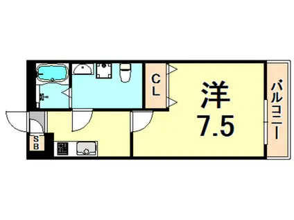 LOTUS TSUKAGUCHI II(1K/1階)の間取り写真