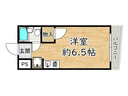 佃マンション(ワンルーム/3階)の間取り写真