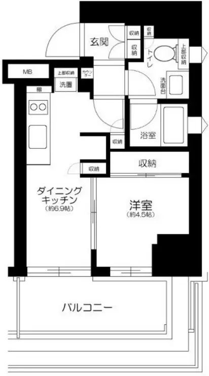 アトラス西早稲田 2階階 間取り