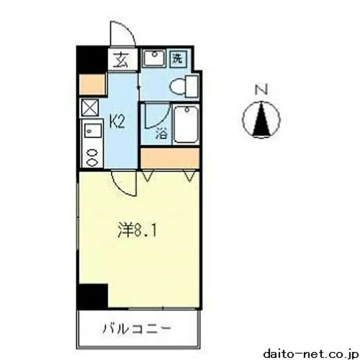 BECK住吉 9階階 間取り