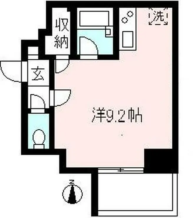シャトーコア 3階階 間取り