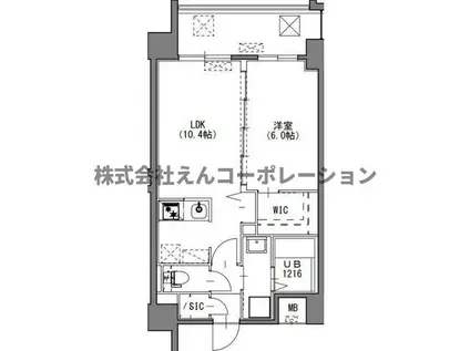 S-RESIDENCE中呉服(1LDK/5階)の間取り写真