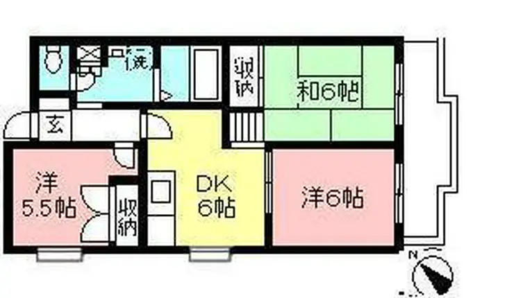 パーシモンズヒル南生田 3階階 間取り