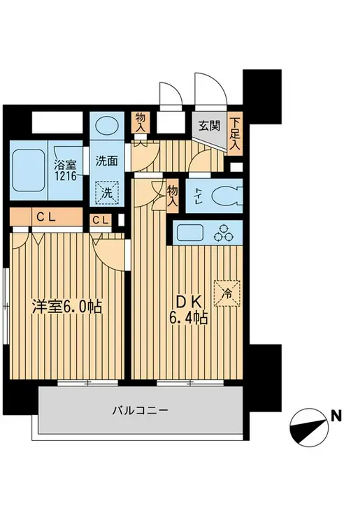 ラポール三田 9階階 間取り