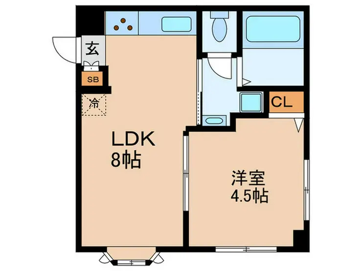 KCハイム 1階階 間取り