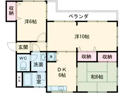 小泉ファインハイツ(3DK/3階)の間取り写真