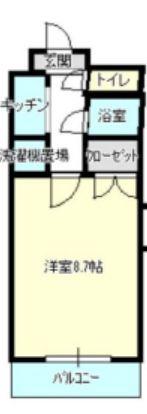 フォーサイトプラザ(1K/2階)の間取り写真