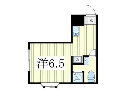 REZET柏(ワンルーム/1階)の間取り写真