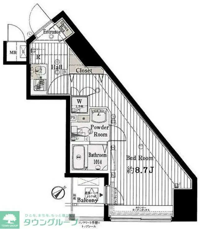 レガスタ東向島 9階階 間取り
