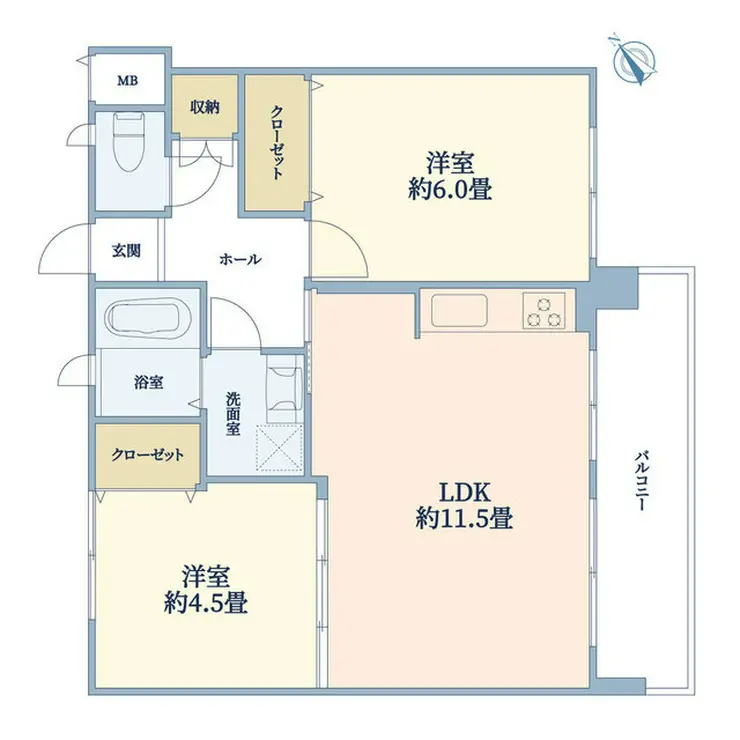 かみさく1号棟 3階階 間取り