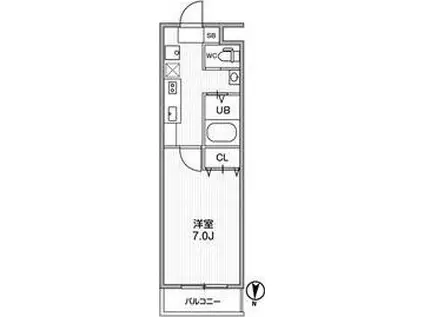 A・CITY瑞穂雁道(1K/5階)の間取り写真