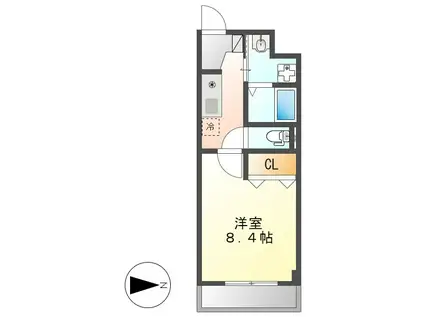 セントラルハイツ名古屋(1K/3階)の間取り写真