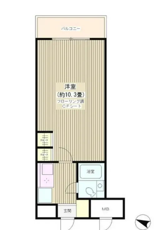 ピュアハイム本田 4階階 間取り