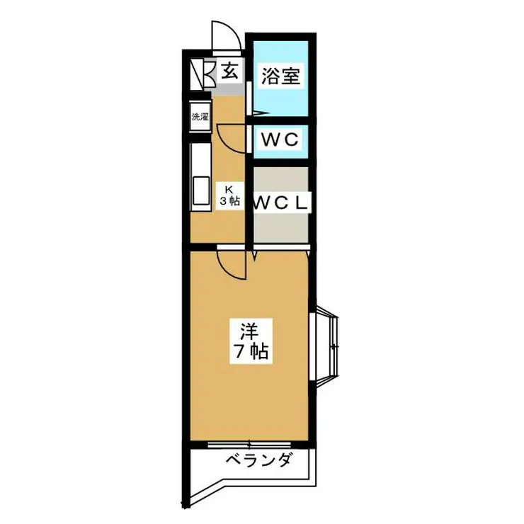 クレストコート 3階階 間取り