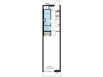 リブリ・レオサードII(1K/3階)の間取り写真