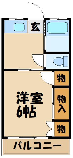 第三ふじみ荘(1K/2階)の間取り写真