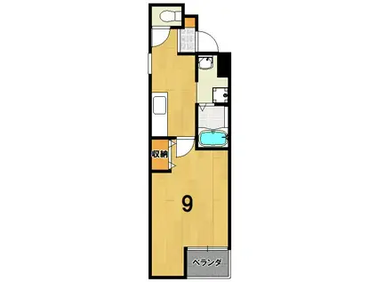 ANCIENT LUMINE(1K/2階)の間取り写真