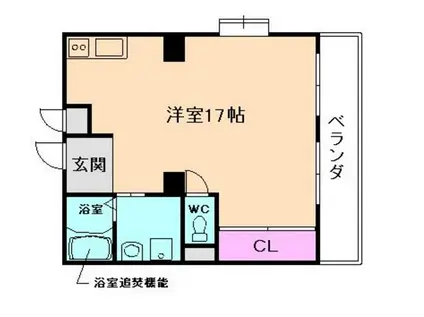 サンルール玉川(ワンルーム/3階)の間取り写真