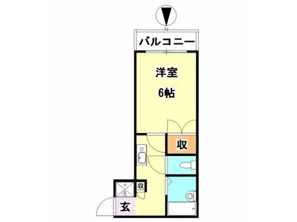 レスポワール(1K/1階)の間取り写真