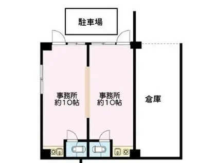 サクセス本多聞(2SK/1階)の間取り写真