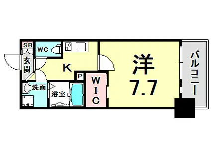 エストーネハーバーランド(1K/14階)の間取り写真