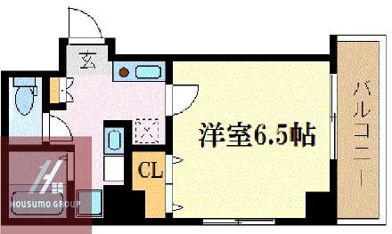 みおつくし堂島(1K/6階)の間取り写真