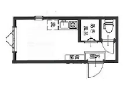 アーバンプレイス阿佐ヶ谷III(ワンルーム/1階)の間取り写真