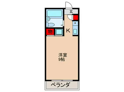 PEDDY MARRYI(1K/2階)の間取り写真