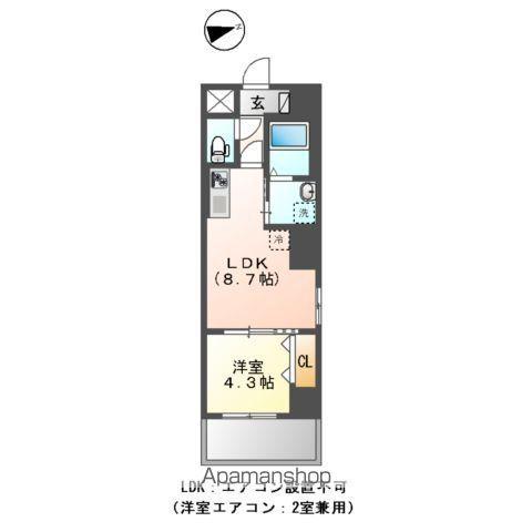 八広4丁目店舗マンション工事(1LDK/3階)の間取り写真