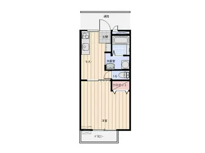 ダイサンコーポ102(1K/2階)の間取り写真