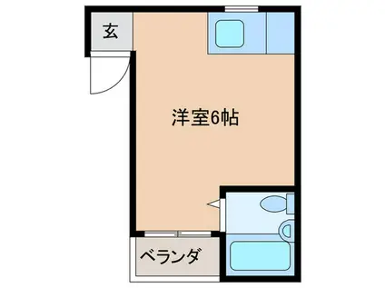 サンシティー(ワンルーム/3階)の間取り写真