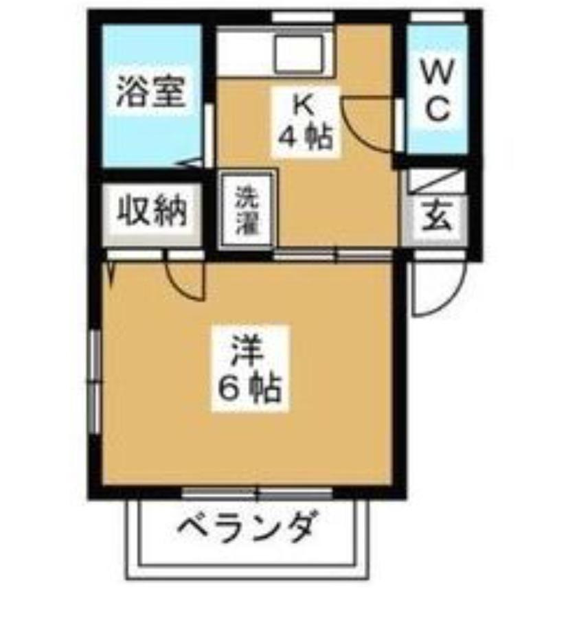サマックス グレシャス(1K/2階)の間取り写真
