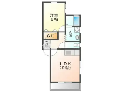 エースメゾン(1LDK/1階)の間取り写真