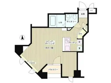 KS麹町(ワンルーム/6階)の間取り写真