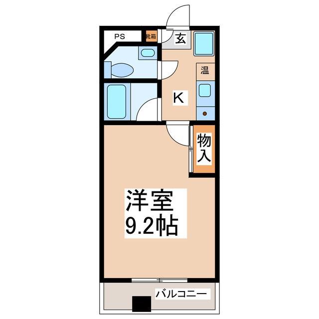 元町ビルディング(1K/2階)の間取り写真