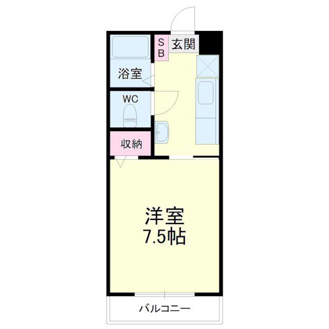 鈴木荘(1K/1階)の間取り写真