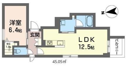 プロキシマ アルチェ(1LDK/3階)の間取り写真