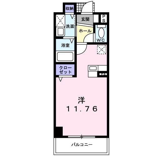 アバンツァート(1K/6階)の間取り写真