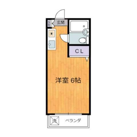 第11安藤マンション(ワンルーム/1階)の間取り写真