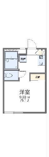 レオパレスフライトホフII(1K/2階)の間取り写真