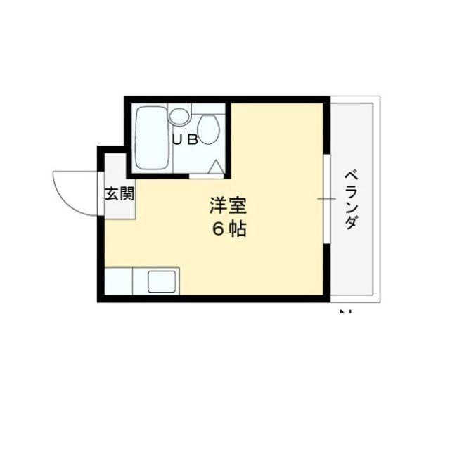 ラパンジール小路東(ワンルーム/3階)の間取り写真