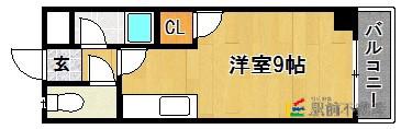プレアール福工大前(ワンルーム/5階)の間取り写真