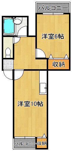 ディアライフ千防(1LDK/1階)の間取り写真