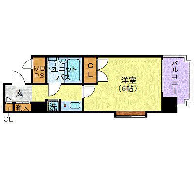 アート・イン巣鴨(1K/2階)の間取り写真