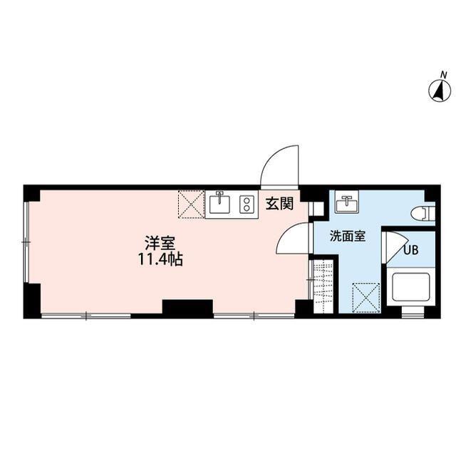 砧4丁目プロジェクト(ワンルーム/2階)の間取り写真