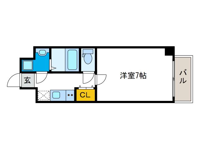 ステイブルコート 弁天町(1K/5階)の間取り写真