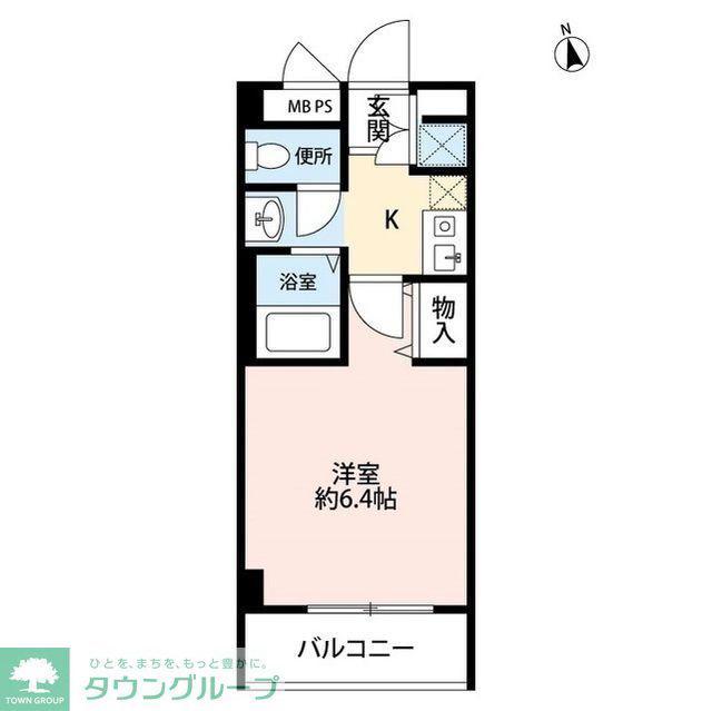 アンプルールベトン 川口(1LDK/3階)の間取り写真